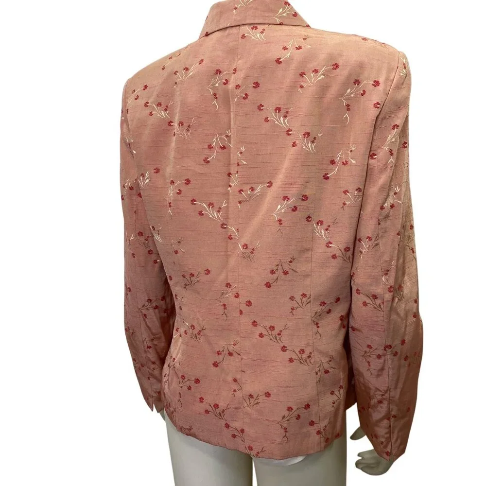 Norton McNaughton Womens Floral‎ Patterned Blazer Jacket Size 10